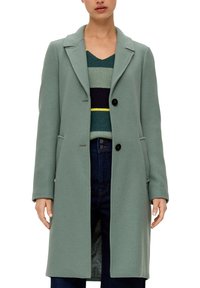s.Oliver Klassischer Mantel - salbeigrün