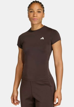 POWER ESSENTIALS WORKOUT CONTOUR  - T-shirt basic - brown