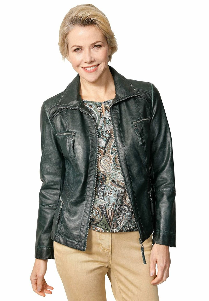 Damen Leichte Jacken | MONA Kunstlederjacke tannengrün/grün - UA11958 Damen Leichte Jacken | MONA Kunstlederjacke tannengrün/grün - UA11958