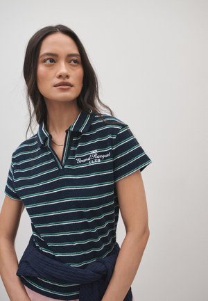 Next, Polo - navy green