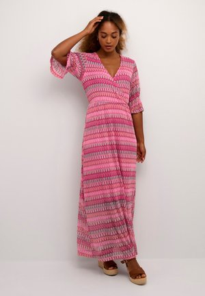 COVA LONG  - Maxi dress - red multicolored jacquard