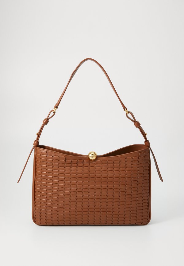SFERA SOFT L SHOULDER BAG - Cross body bag - cognac