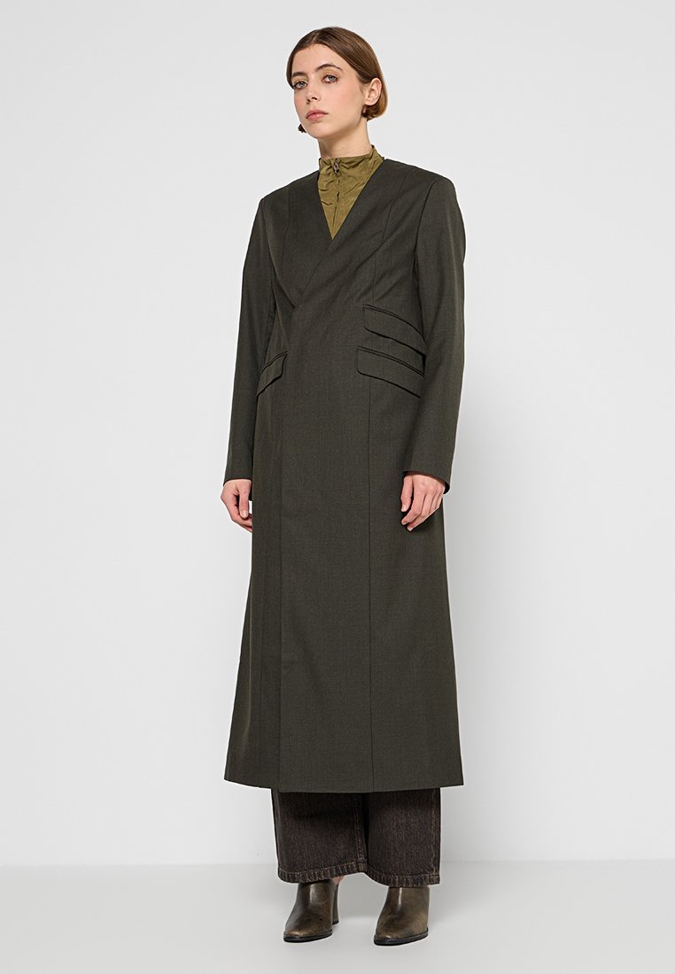 WOOD WOOD Mantel donkergroen