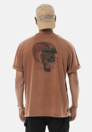 T-shirt imprimé - marron