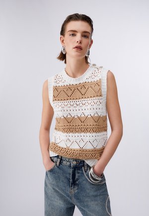 Maglione - beige white