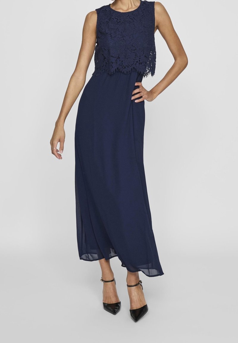 VILA Maxi dress - dark blue - (Pre-owned) - Zalando.ie VILA Maxi dress - dark blue - (Pre-owned) - Zalando.ie