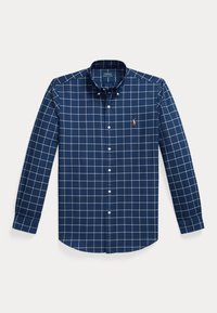 CUSTOM FIT WINDOWPANE OXFORD SHIRT - Πουκάμισο - navy/white