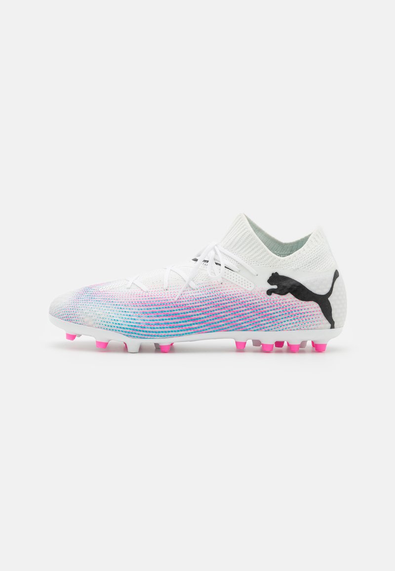 Puma FUTURE PRO - Botines de fútbol para terreno firme - white/black/poison pink