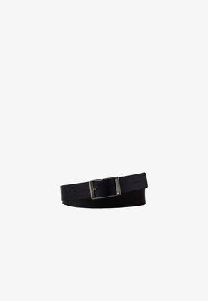 Calvin Klein, CASUAL ROUND BUCKLE - Belt - black/antique silver-coloured
