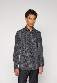 KARL LAGERFELD SHIRT MODERN FIT - Πουκάμισο - black/white