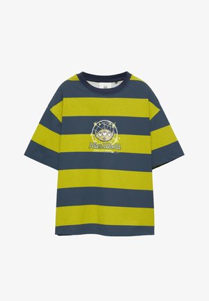 PULL&BEAR, STRIPED OVERSIZE SHORT SLEEVE TOY STORY - T-SHIRT - T-shirt print - light green