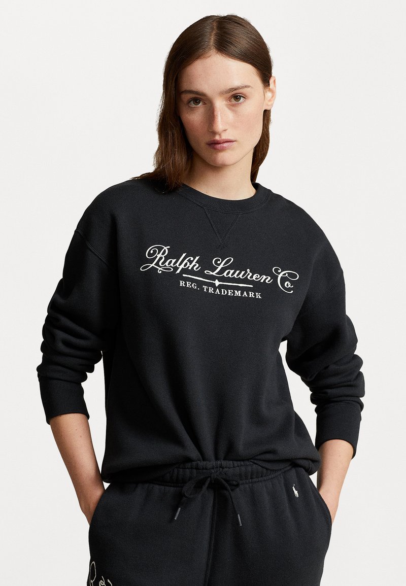 Polo Ralph Lauren LONG SLEEVE Sweatshirt black/noir ZALANDO.FR