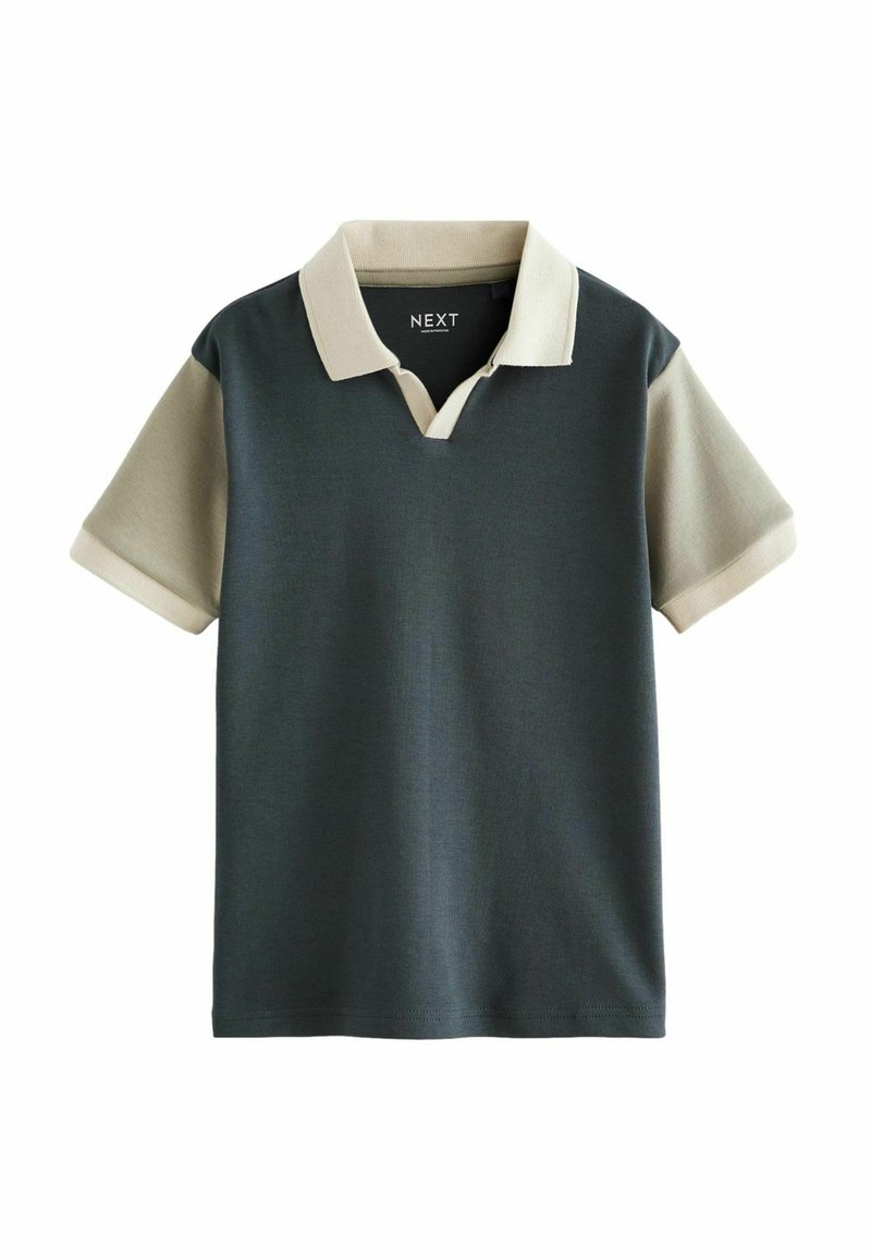 Next REVERE COLLAR SHORT SLEEVE  - Pólóing - charcoal grey
