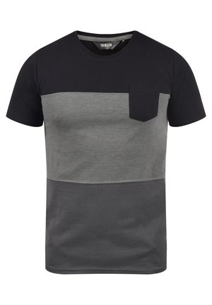 Solid, SDMINGO STRIPED - T-shirt print - black