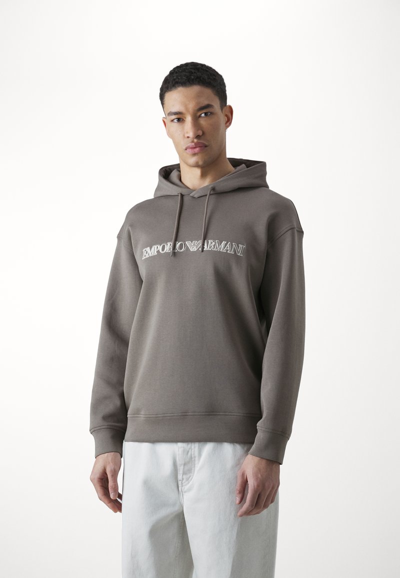 Emporio Armani FELPA - Felpa con cappuccio - morel