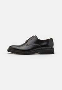 LEATHER - Zapatos de vestir con cordones - black