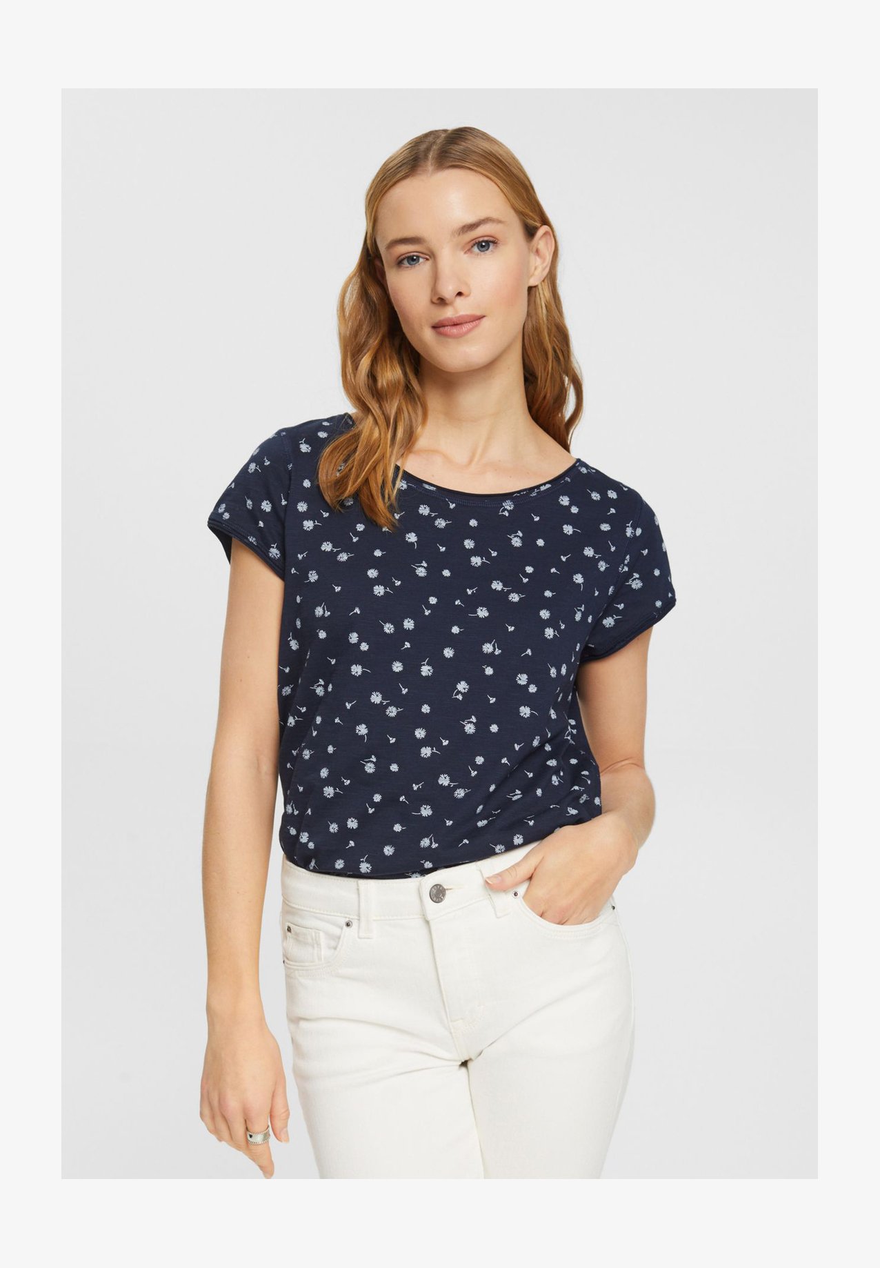 T-Shirt Donna ESPRIT 103EO1K301 – Colore Blu Navy, Taglia S, Modello Leggero E Comodo