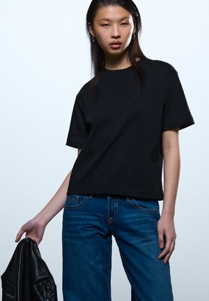 Gina Tricot ULTRA LOW - Wide Leg - dark blue