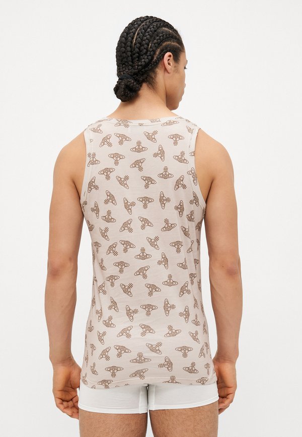 ANGLO ORB PRINT VEST - Undershirt - beige4