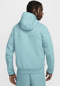 Nike Sportswear TECH - Zip-up sweatshirt - denim turquoise black