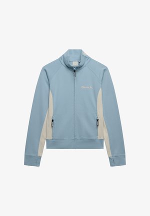 Bench, BENCH X SUPERDRY & CO BENCH HIGH NECK CONTRAST TRACK TOP - Sweatjacke - blue fog moonbeam