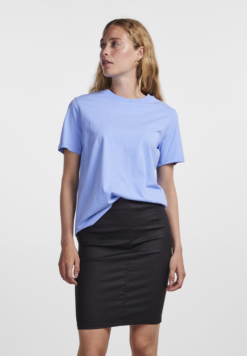 Pieces PCRIA SOLID TEE - Navadna majica - vista blue