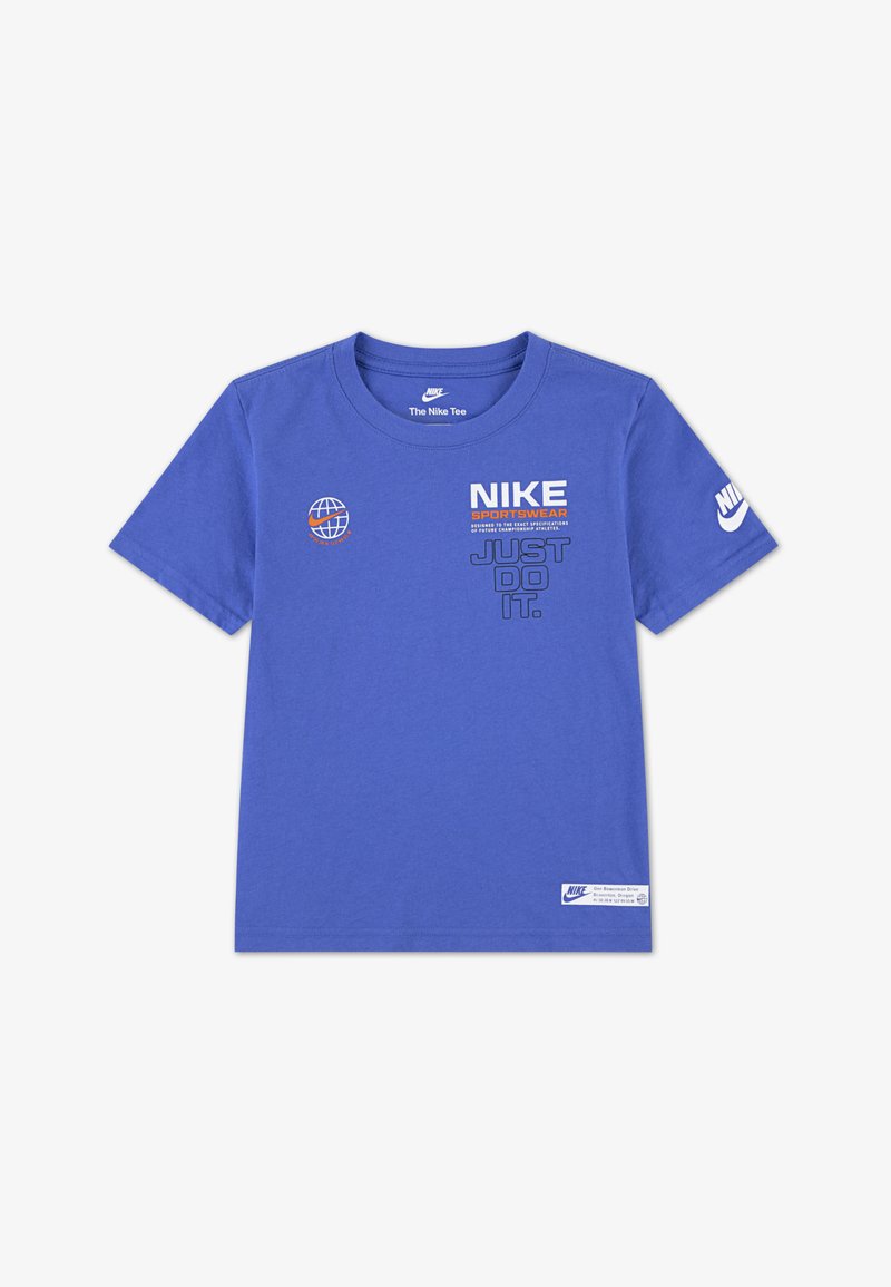 Nike Sportswear GLOBE - Apdrukāts T-krekls - comet blue