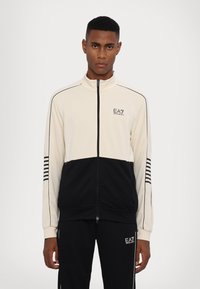 EA7 Emporio Armani TUTA SPORTIVA - Tracksuit - sand/black
