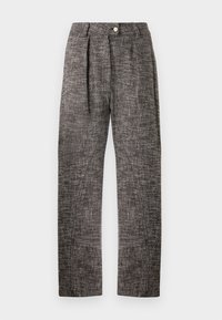 Pinko PASSIFLORA PANTALONE - Hlače - nero/marrone/bianco