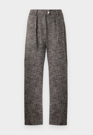 Pinko PASSIFLORA PANTALONE - Pantaloni - nero/marrone/bianco