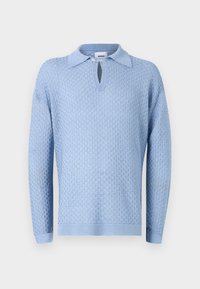 KEYHOLE OVERSIZE UNISEX - Polo - stone blue