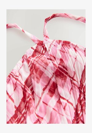 Next REGULAR FIT-HALTER NECK - Maxi šaty - red white