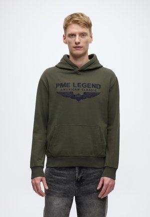PME Legend AMERICAN CLASSIC LOGO HOODIE - Kapuzenpullover - beluga