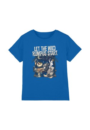 Warner Brothers, WHERE THE WILD THINGS ARE/WILD RUMPUS UNISEX - Print T-shirt - royal blue