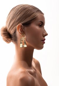 SAX35TH by Alicja Czarniecka SQUARE - Auskarai - gold-coloured