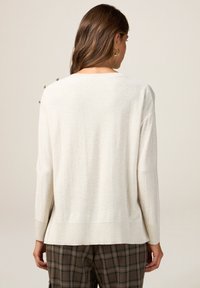 Oltre MISTO CON PAILLETTES - Neule - bianco