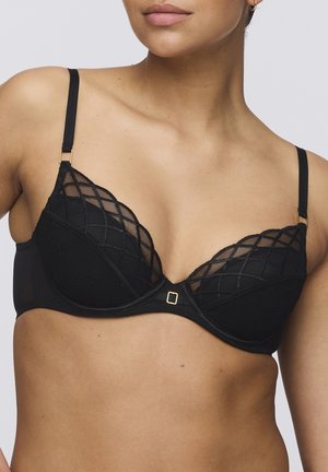 AVEN REMOVABLE PADS - Underwired bra - black
