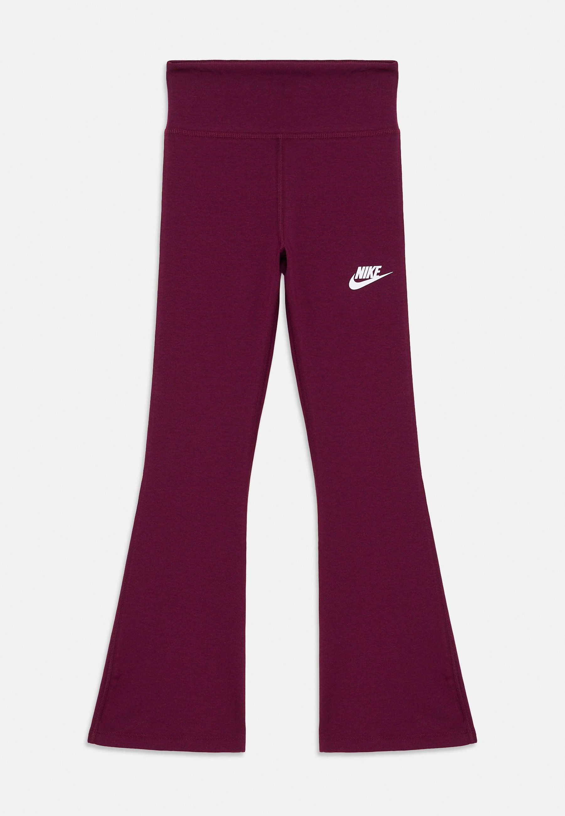 Nike Sportswear FLARE Pantalon de survêtement bordeaux/white