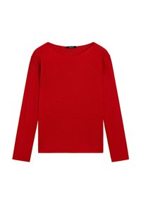 BOAT NECK LONG SLEEVE - Svetr - red