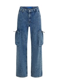 MID-RISE UTILITY - Cargo hlače - marble blue