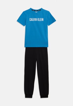 Calvin Klein Underwear, CUFFED PANT SET - Pyjama set - blue/black