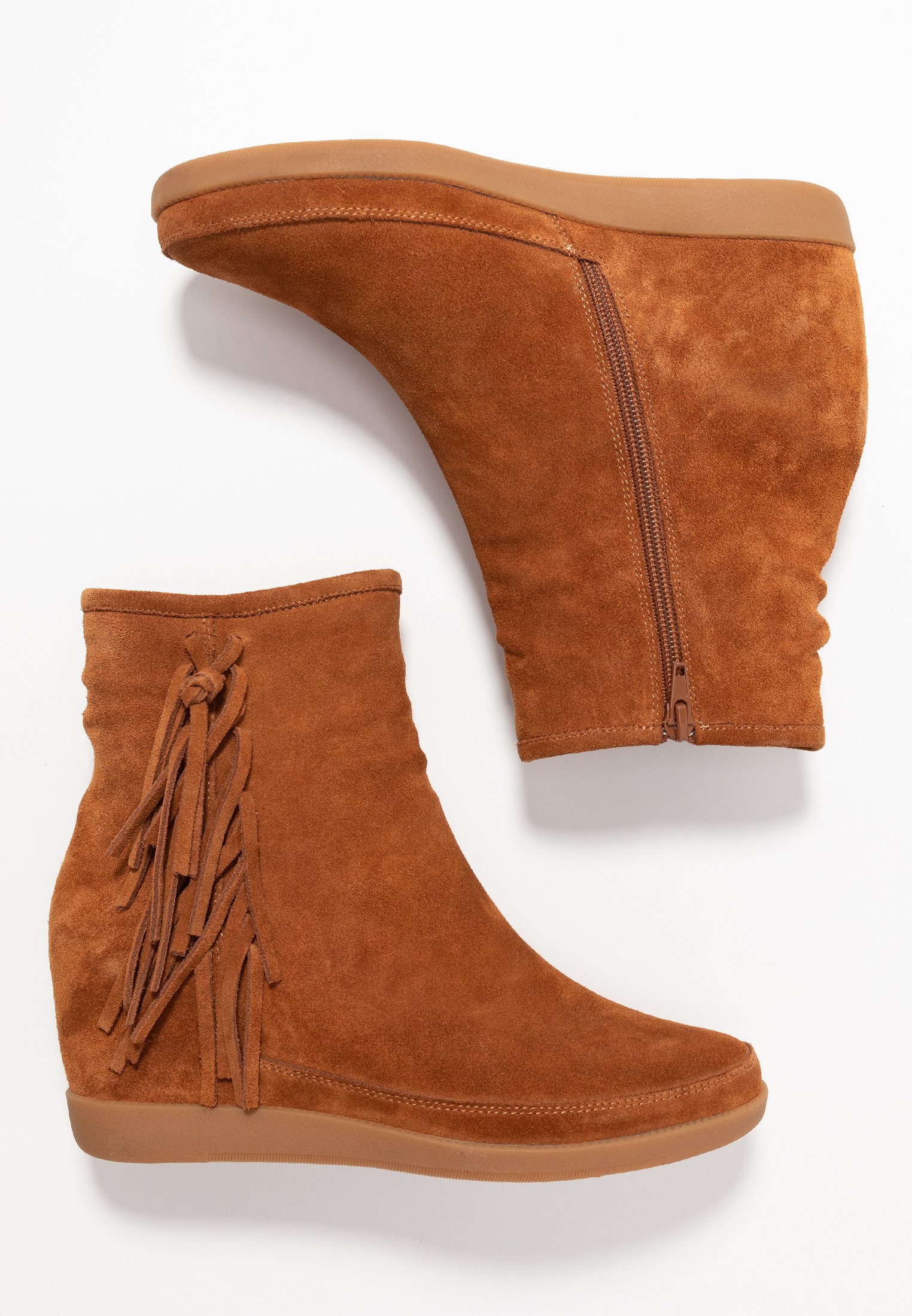 EMMY FRINGES Korte laarzen tan EMMY FRINGES Korte laarzen tan