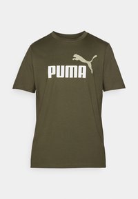 ESS LOGO - T-shirt imprimé - dark olive