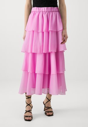 YAS YASELOISE MIDI SKIRT - Gonna a campana - fuchsia pink