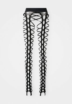 SQUIGGLE  TIGHTS  - Leggings - Trousers - black