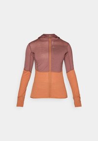 BLEND MID WEIGHT DESCENDER ZIP HOODIE - Training jacket - dark orange
