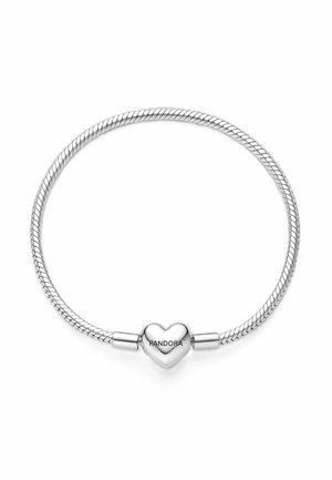 CHAÎNE SERPENT À FACETTES AVEC FERMOIR EN FORME DE CŒUR - Bracelet - metal