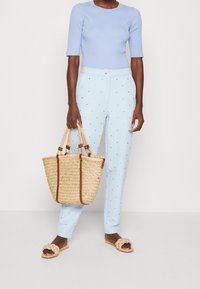 Selected Femme Jednoduché tričko - light blue