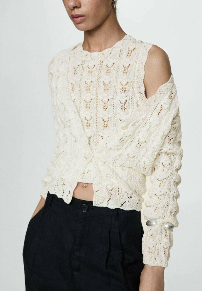 Mango Strickjacke - off-white