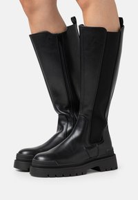 Even&Odd Stivali con plateau - black